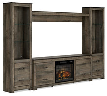 Load image into Gallery viewer, Trinell 4-Piece Entertainment Center with Electric Fireplace
